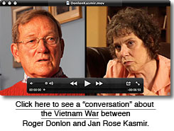 Documentary video conversation with Roger Donlon and Jan Rose Kasmir.